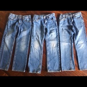 6 pair Boys old navy boot cut jeans size 8